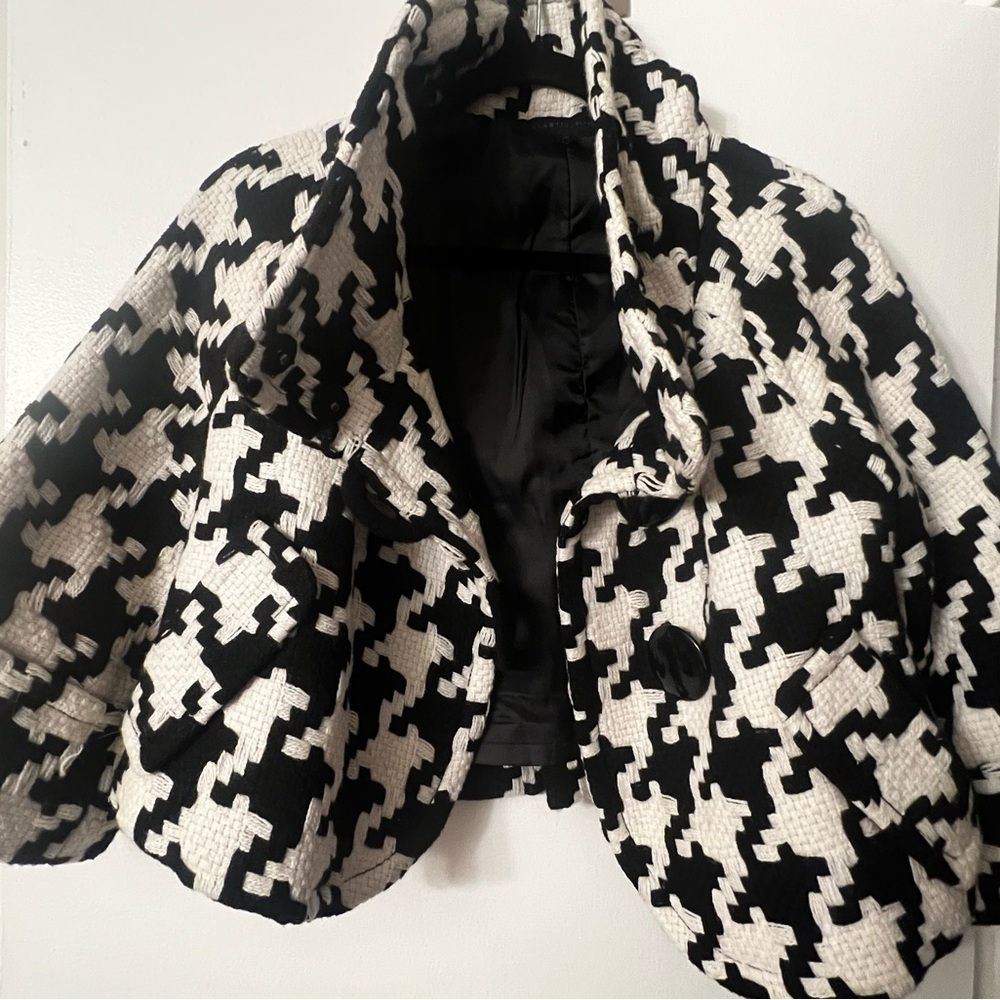 Plastic Island Monochrome Houndstooth Jacket